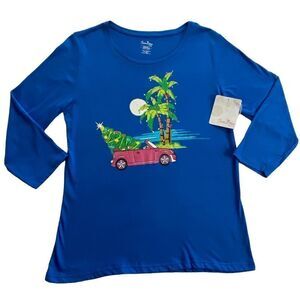 SUN BAY Women's SMALL Christmas TShirt